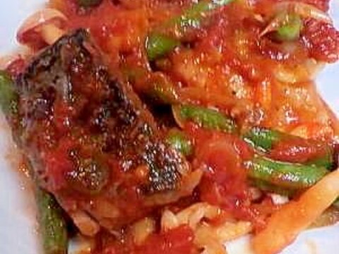 サバのピリ辛トマト煮